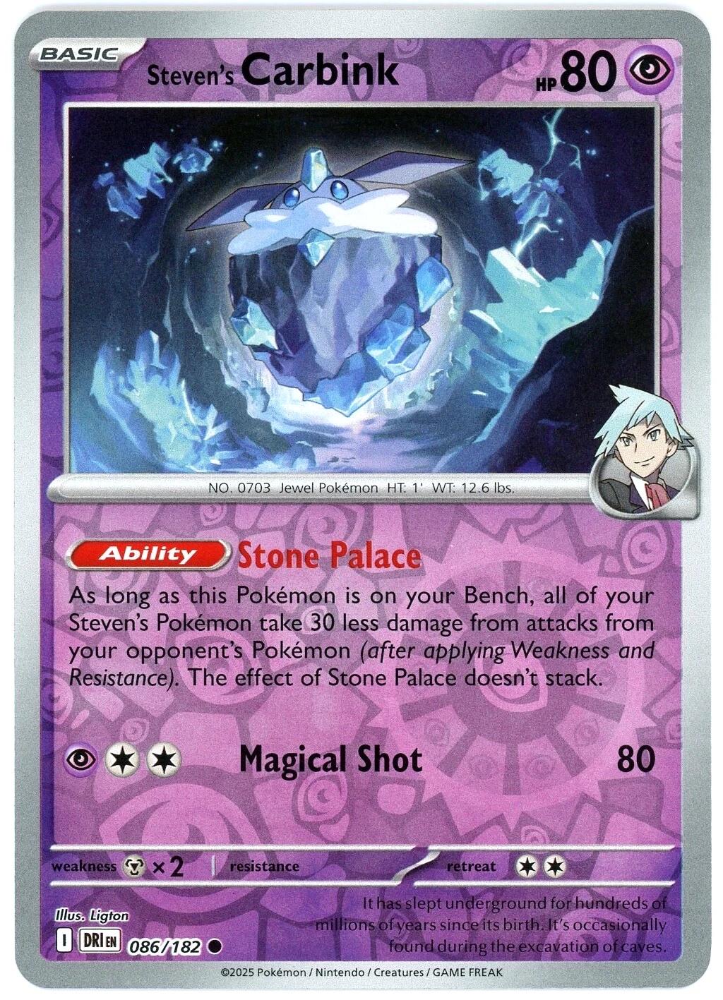 Steven's Carbink [Reverse Holo]